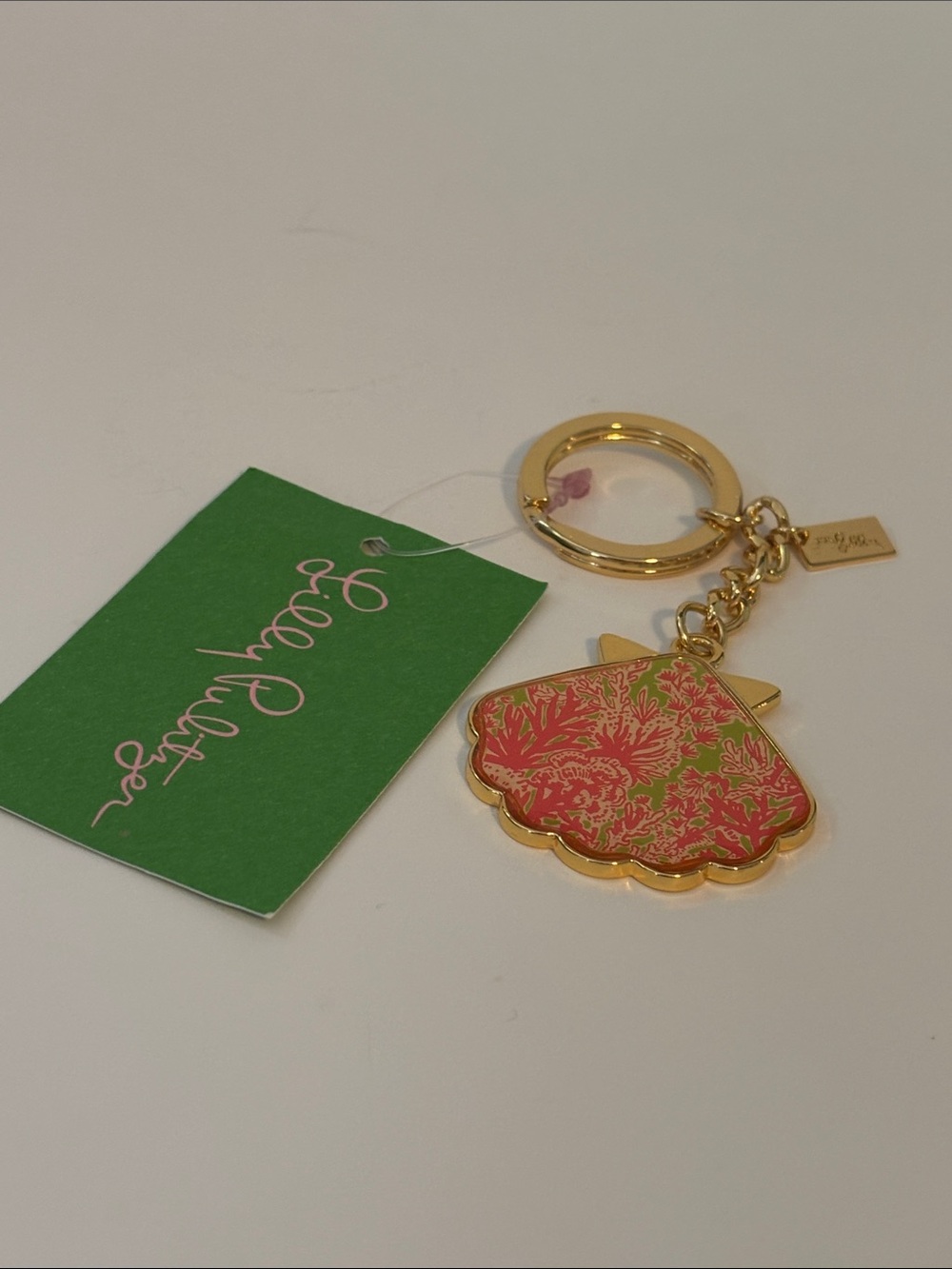 NWT Lilly Pulitzer Shell Yeah Keychain Purse Charm